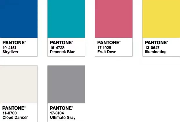 PANTONE  2021年度色：亮麗黃（13-0647）&極致灰（17-5104）(圖12)