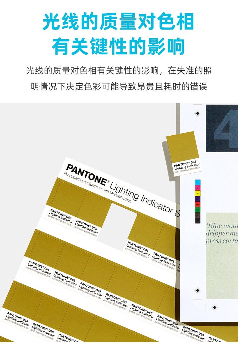 PANTONE照明指標(biāo)貼 D65國際標(biāo)準(zhǔn)光源參照(圖2)