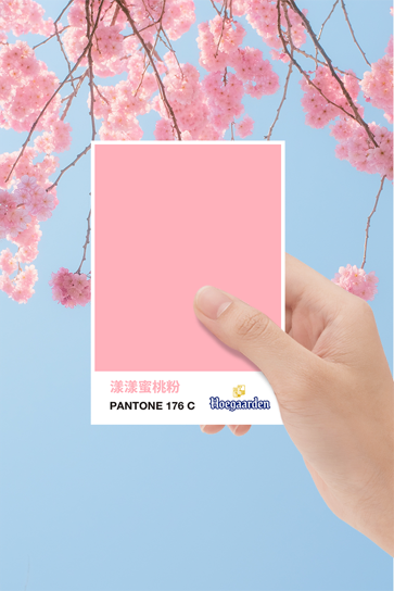 HOEGAARDEN｜PANTONE 176 C 漾漾蜜桃粉 水靈上市(圖2)